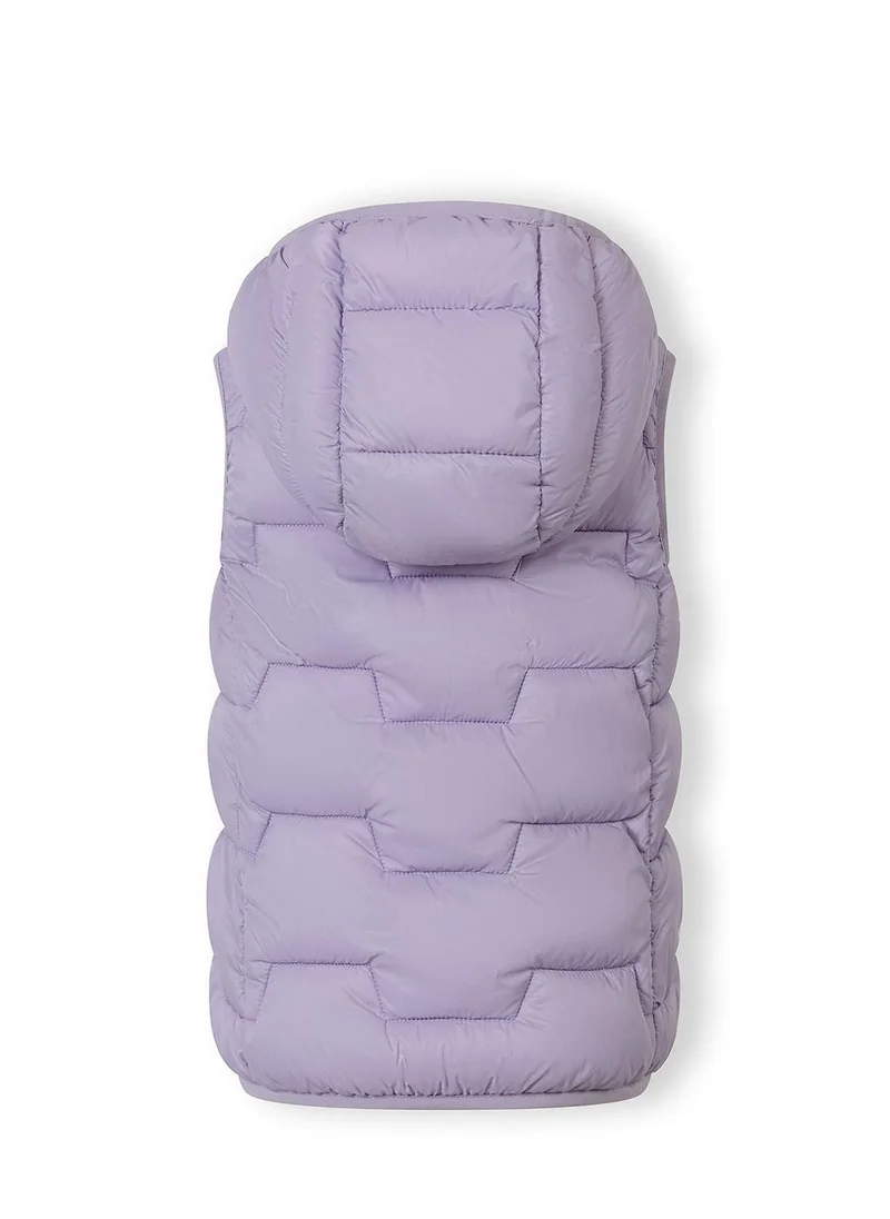 مينوتي Girls sleeveless hooded lilac gilet with pockets 3 to 15 years